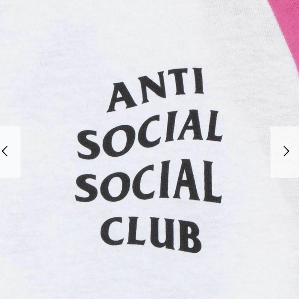 NWOT Anti Social Social Club Baseball Tee - Picture 4 of 4